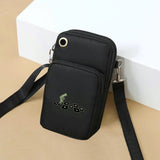 Xajzpa 1pc Simple Jumping Plaid Print Girls Polyester Oxford Bag Fashion Girls Shoulder Bag All-Match Messenger Bag Leisure Outdoor Shoulder Bag Arm Bag Sports Bag Mobile Phone Shoulder Bag Pocket Money Bag Large Mobile Phone