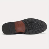 Xajzpa Faux Fur Lined Men's Thermal Dress Boots With Zippers, Casual Walking Shoes, Preppy Style