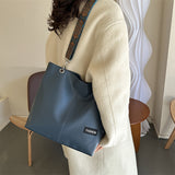 Xajzpa 1 Pack Trendy Large Capacity Shoulder Bag With Wide Strap, All-match Solid Color Crossbody Bag, Perfect Casual Messenger Bag For Commuting