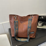 Xajzpa 1 Pack Trendy Large Capacity Shoulder Bag With Wide Strap, All-match Solid Color Crossbody Bag, Perfect Casual Messenger Bag For Commuting