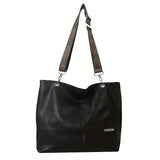 Xajzpa 1 Pack Trendy Large Capacity Shoulder Bag With Wide Strap, All-match Solid Color Crossbody Bag, Perfect Casual Messenger Bag For Commuting