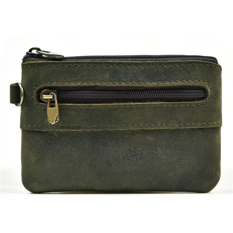 Xajzpa Genuine Leather Little Purse Cowhide Short Purse for coins credit cards portable coin wallet small coin purse