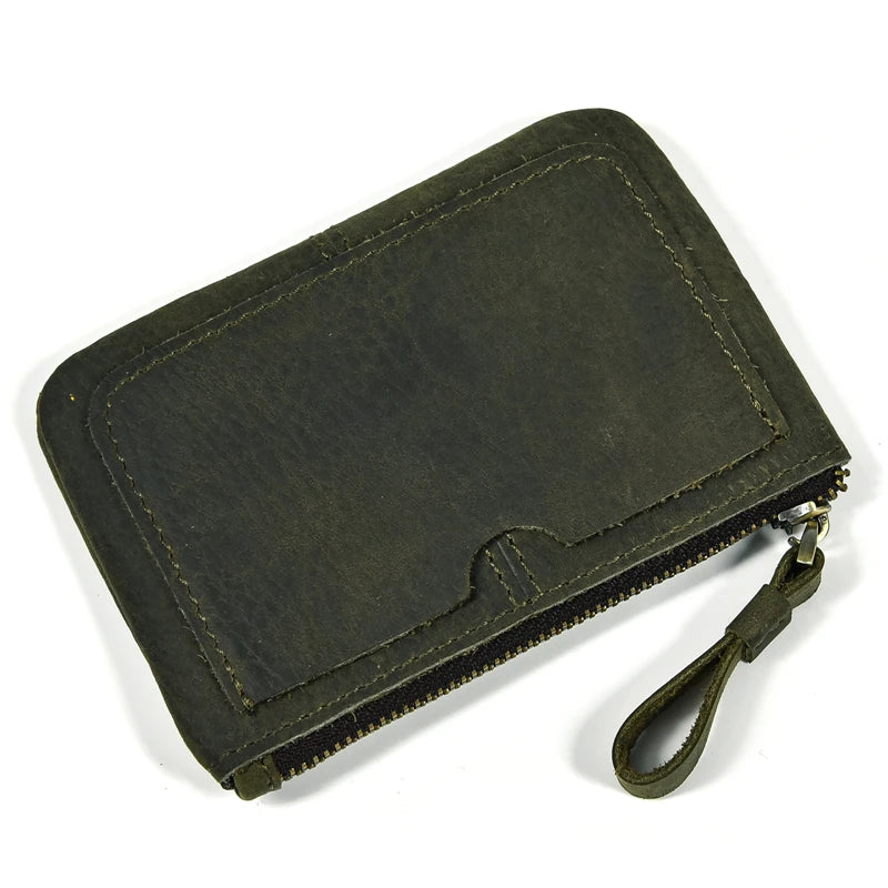 Xajzpa Genuine Leather Little Purse Cowhide Short Purse for coins credit cards portable coin wallet small coin purse