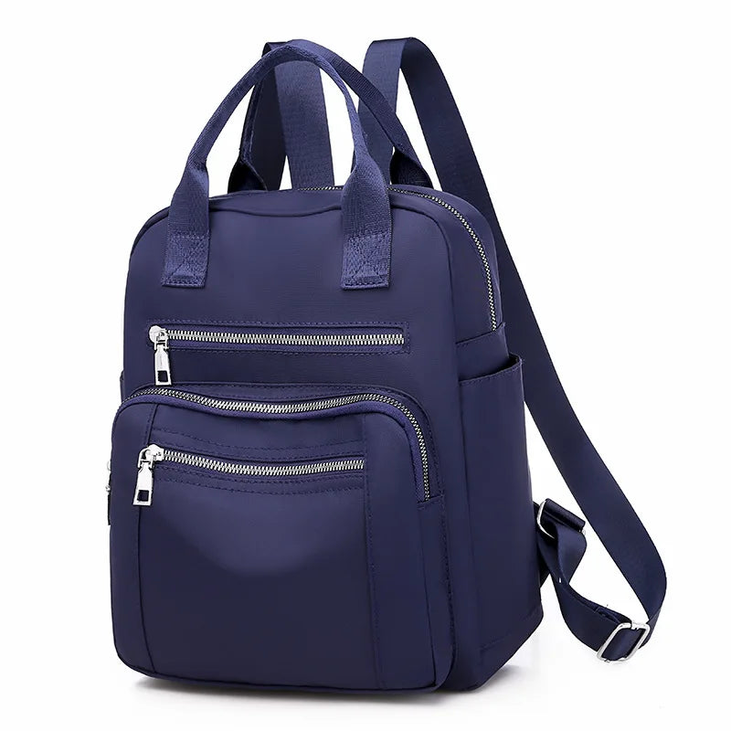 Xajzpa Women Backpack Travel Casual Waterproof Oxford Shoulder Bags Female Large Capacity Handbag Rucksack Black Purse School Pack