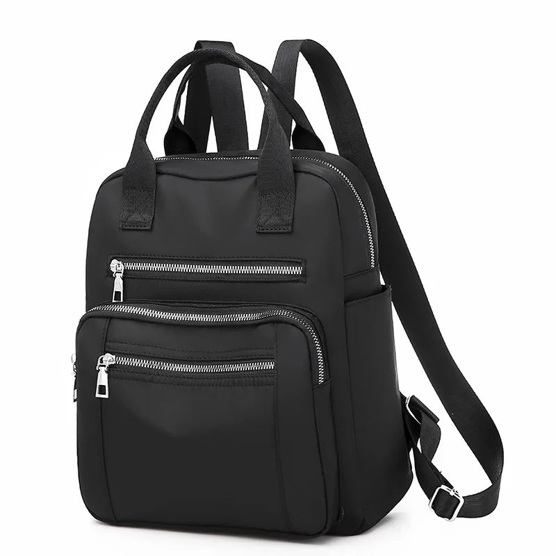Xajzpa Women Backpack Travel Casual Waterproof Oxford Shoulder Bags Female Large Capacity Handbag Rucksack Black Purse School Pack