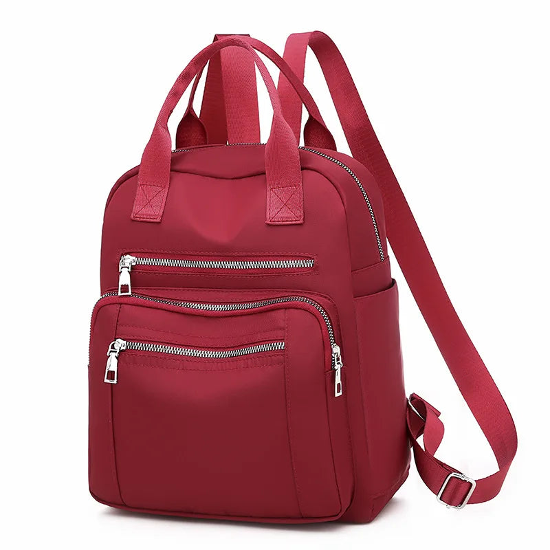Xajzpa Women Backpack Travel Casual Waterproof Oxford Shoulder Bags Female Large Capacity Handbag Rucksack Black Purse School Pack