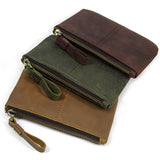 Xajzpa Genuine Leather Little Purse Cowhide Short Purse for coins credit cards portable coin wallet small coin purse