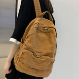 Xajzpa Simple Backpacks Large Capacity Travel Bag Solid Harajuku Student Schoolbag Backpack Women Man Bag Unisex High Street