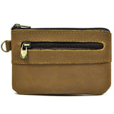 Xajzpa Genuine Leather Little Purse Cowhide Short Purse for coins credit cards portable coin wallet small coin purse