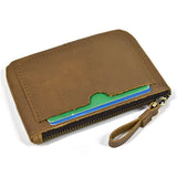 Xajzpa Genuine Leather Little Purse Cowhide Short Purse for coins credit cards portable coin wallet small coin purse