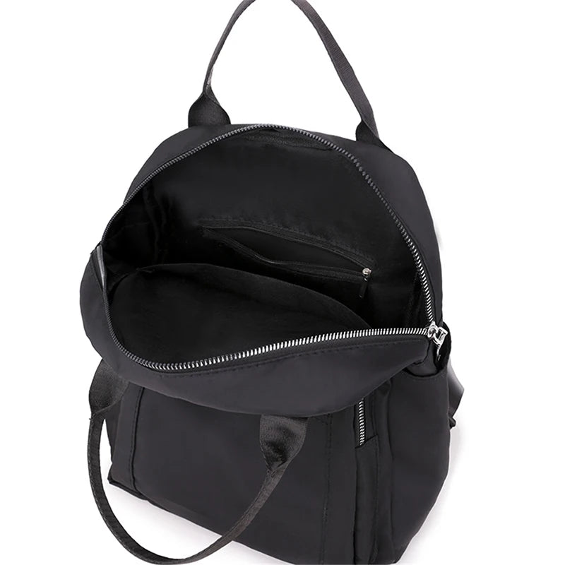 Xajzpa Women Backpack Travel Casual Waterproof Oxford Shoulder Bags Female Large Capacity Handbag Rucksack Black Purse School Pack