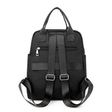 Xajzpa Women Backpack Travel Casual Waterproof Oxford Shoulder Bags Female Large Capacity Handbag Rucksack Black Purse School Pack