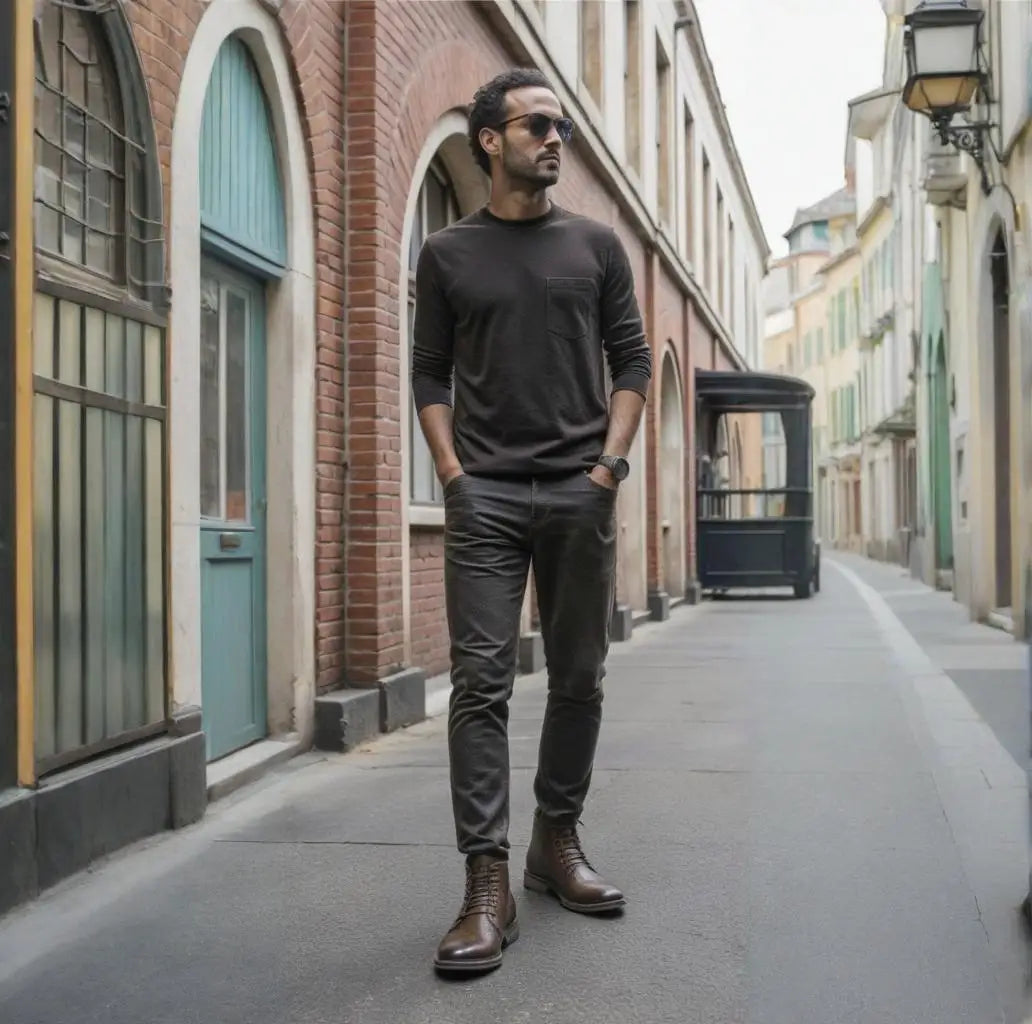 Xajzpa Men Ankle Boots Fashion Brand Comfortable Casual Men Boots