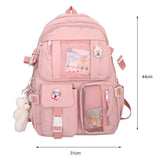 Xajzpa BACK TO SCHOOL Japanese Girls Aesthetic Backpack Cute School Bags For Student Teens Girls Pockets Kawaii Women Laptop Backpack Harajuku Mochila
