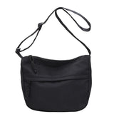 Xajzpa Korean Version Crossbody Shoulder Bag for Women's Commuting Small Cloth Bag Simple Nylon Shoulder Bag for Japanese Students