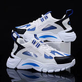 Xajzpa Men's Sports Shoes Casual Running Shoes Breathable Mesh Shoes Walking Basketball Sneakers Thick Soled Height increasing Shoes