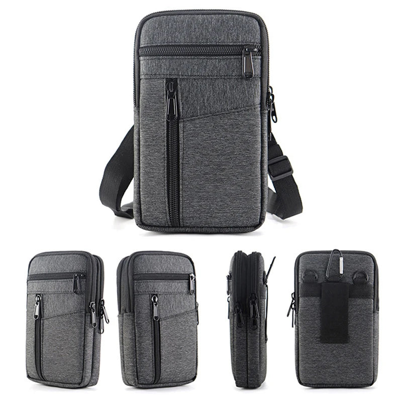 Xajzpa Waterproof Women Waist Bag Purse Double Layer Outdoor Tactical Waist Fanny Pack with Belt Men Phone Pouch Unisex Purses