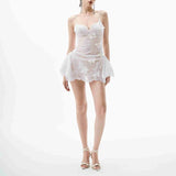 Xajzpa Fashion Women Dress Sleeveless V Neck Female Summer Evening Party Short Dresses New Tide