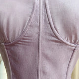 Xajzpa Fashion Solid Color Dress Women's Slash Neck Short Sleeve Waist Retraction Dresses 2025 Summer New Tide