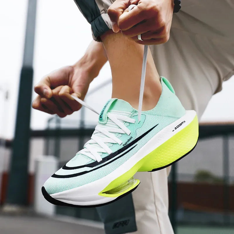 Xajzpa 2025 Fashion trend hollow breathable sports shoes comfortable wear-resistant couple running shoes lightweight sports shoes