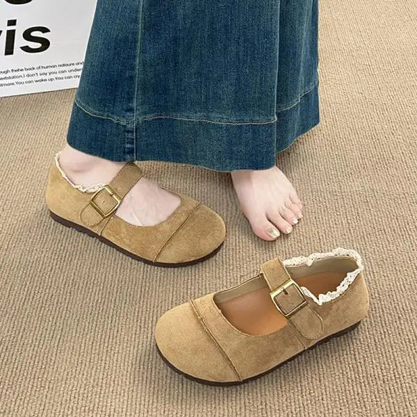Xajzpa Summer Shoes Ladies Female Footwear Shallow Mouth Soft Women's Moccasins Dress New Spring Mary Janes Shoes Woman 2025 Shall