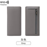 Xajzpa Minimalist RFID Ultra-thin Women's Long Wallet PUdouble Folding Wallet Multifunctional Women's Coin Credit Card Bag Hand-held Bag