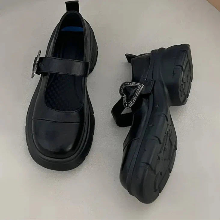 Xajzpa Chunky Loafers Shoes autumn Women Japanese Style Slip On brown Lolita Shoes Women Fashion Thick Sole Round Toe Uniform Shoe