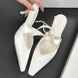 Xajzpa Elegant New Style Leopard Print Buckle Strap Women Pumps Pointed Toe Thin High Heels Banquet Dress Ladies Shoes