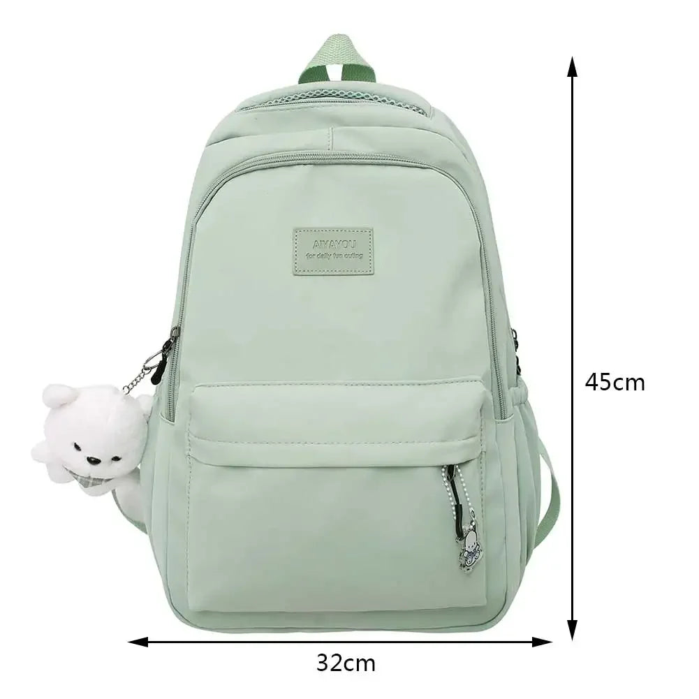 Xajzpa BACK TO SCHOOL Japanese Girls Aesthetic Backpack Cute School Bags For Student Teens Girls Pockets Kawaii Women Laptop Backpack Harajuku Mochila