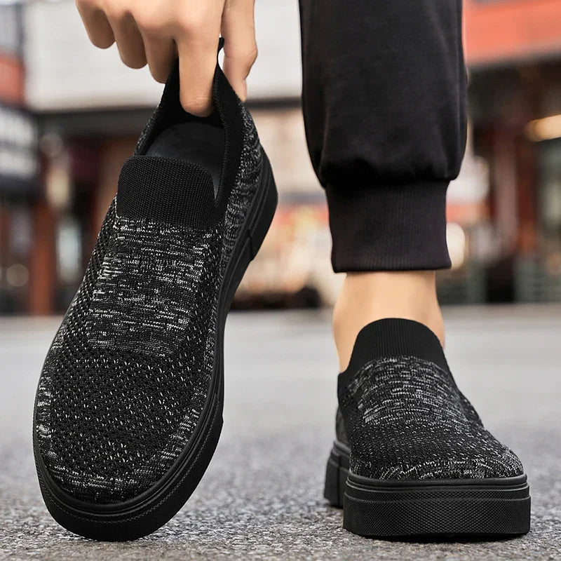 Xajzpa Men's Low Top Casual Shoes  Breathable Casual Shoes Lightweight and Comfortable Loafers Easy To Wear Breathable Mesh Shoes