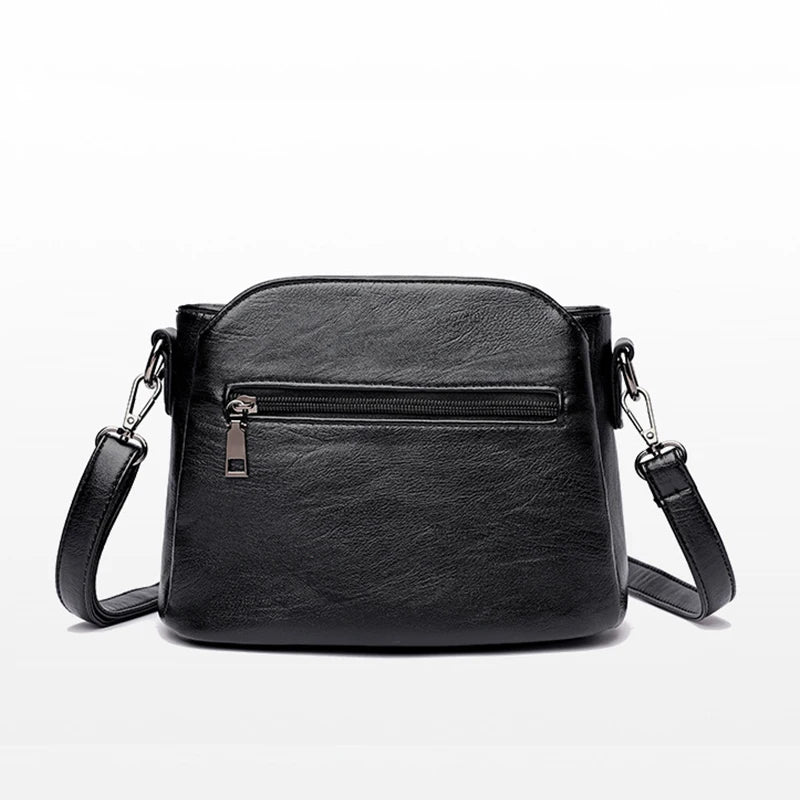 Xajzpa Women's Bags Retro Design Crossbody Bag Trend Quality PU Leather Bucket Shoulder Bags Small Handbags for Women