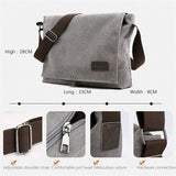 Xajzpa New Men Canvas Crossbody Shoulder Messenger Bags Man New Fashion Cross Body Bag Casual Solid Multi Function Portable Male Bag