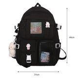 Xajzpa BACK TO SCHOOL Japanese Girls Aesthetic Backpack Cute School Bags For Student Teens Girls Pockets Kawaii Women Laptop Backpack Harajuku Mochila