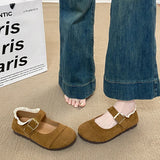 Xajzpa Summer Shoes Ladies Female Footwear Shallow Mouth Soft Women's Moccasins Dress New Spring Mary Janes Shoes Woman 2025 Shall