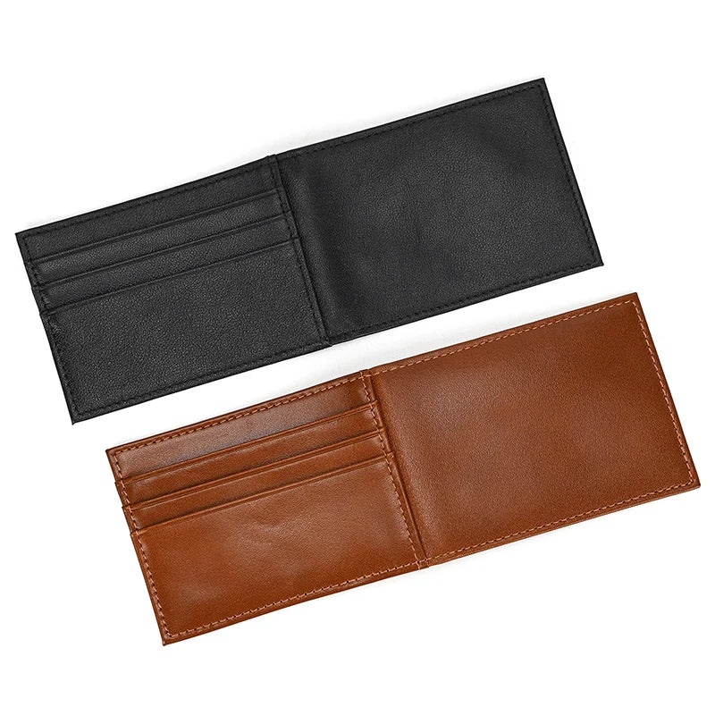 Xajzpa Casual Men's Short Wallet Genuine Leather Card Holders for Men Cowhide Credit Card Cover Wallet Slim Purse Card Case Women