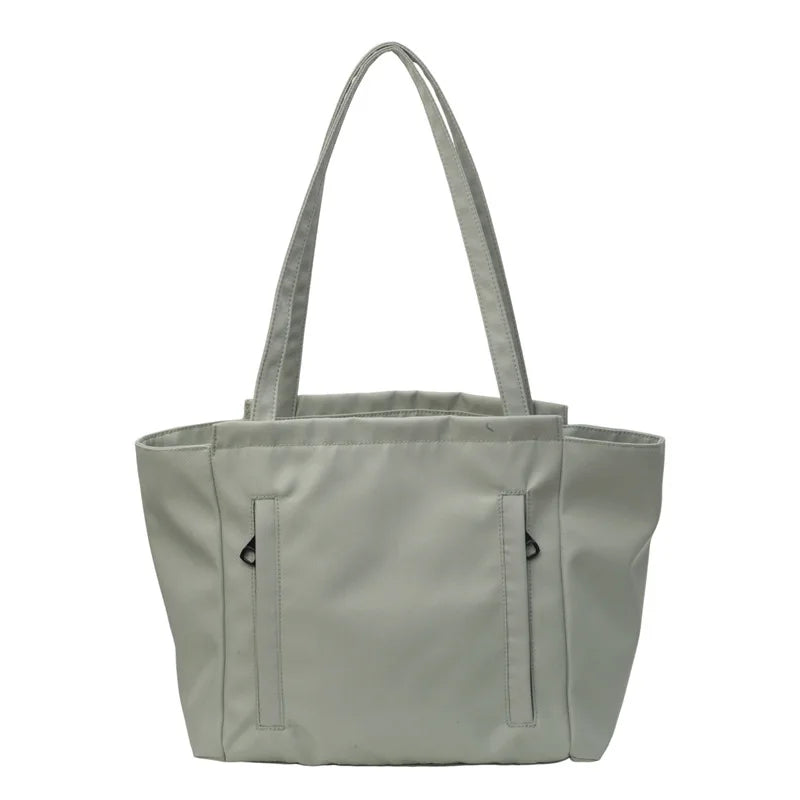 Xajzpa Waterproof Nylon Tote Bag with Large Capacity for Work Commuting Women's Shoulder Bag Student's Handheld Tote Bag for Class