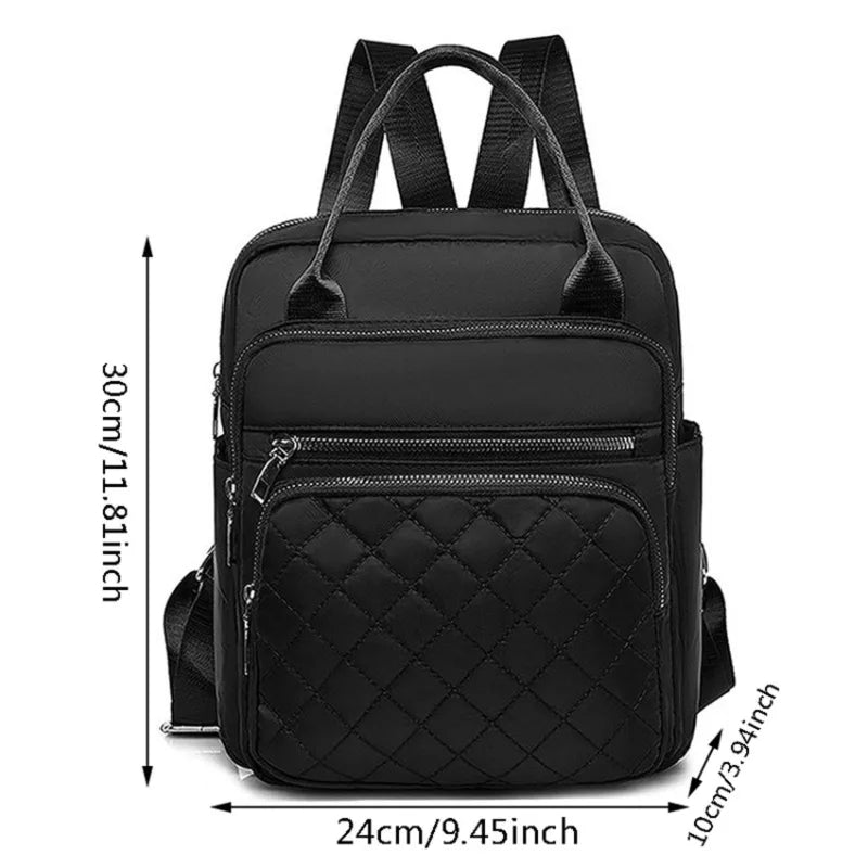 Xajzpa Large Capacity Fashion Casual Portable Backpack Daily Versatile Ladies Backpack
