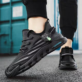 Xajzpa New Men's Shoes Flying Woven Mesh Sports Breathable Light Casual Sports Running Soft Sole Travel Shoes Sneakers Off White Shoes