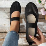 Xajzpa Women Flats Shoes Slip on Foldable Loafers for Women Square Toe Single Shoes Hollow Out Fashion Mom Casual Shoes for Ladies