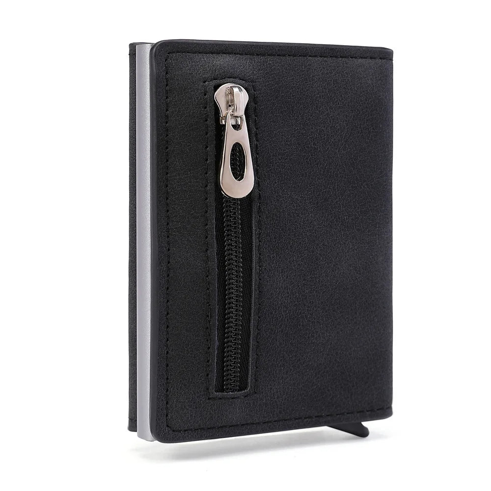Xajzpa PU Leather Men Wallet Rfid Anti-magnetic Credit Cards Holder With Organizer Coin Pocket & Money Clips Purse