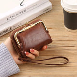 Xajzpa  Women Short Wallets Female Short Hasp Coin Purses Ladies Portable PU Leather Money Bag Large Capacity Card Holders Clutch