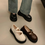 Xajzpa Women Shoes Autumn British Style Clogs Platform Female Footwear Oxfords Fall Preppy Creepers New Dress Leather Mary Janes