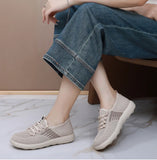 Xajzpa 2025 Summer New Women's Traditional Cloth Shoes High Elastic Knitted Casual Walking Shoes Lightweight Travel Footwea