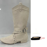 Xajzpa Customized high heels dance boots purple dance practice boots half boots