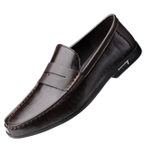 Xajzpa Genuine Leather Men Shoes Casual Men Loafers Breathable Office Formal Shoes Men Designer Slip on Driving Shoes Plus Size 38-46