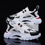 Xajzpa Men's Sports Shoes Casual Running Shoes Breathable Mesh Shoes Walking Basketball Sneakers Thick Soled Height increasing Shoes