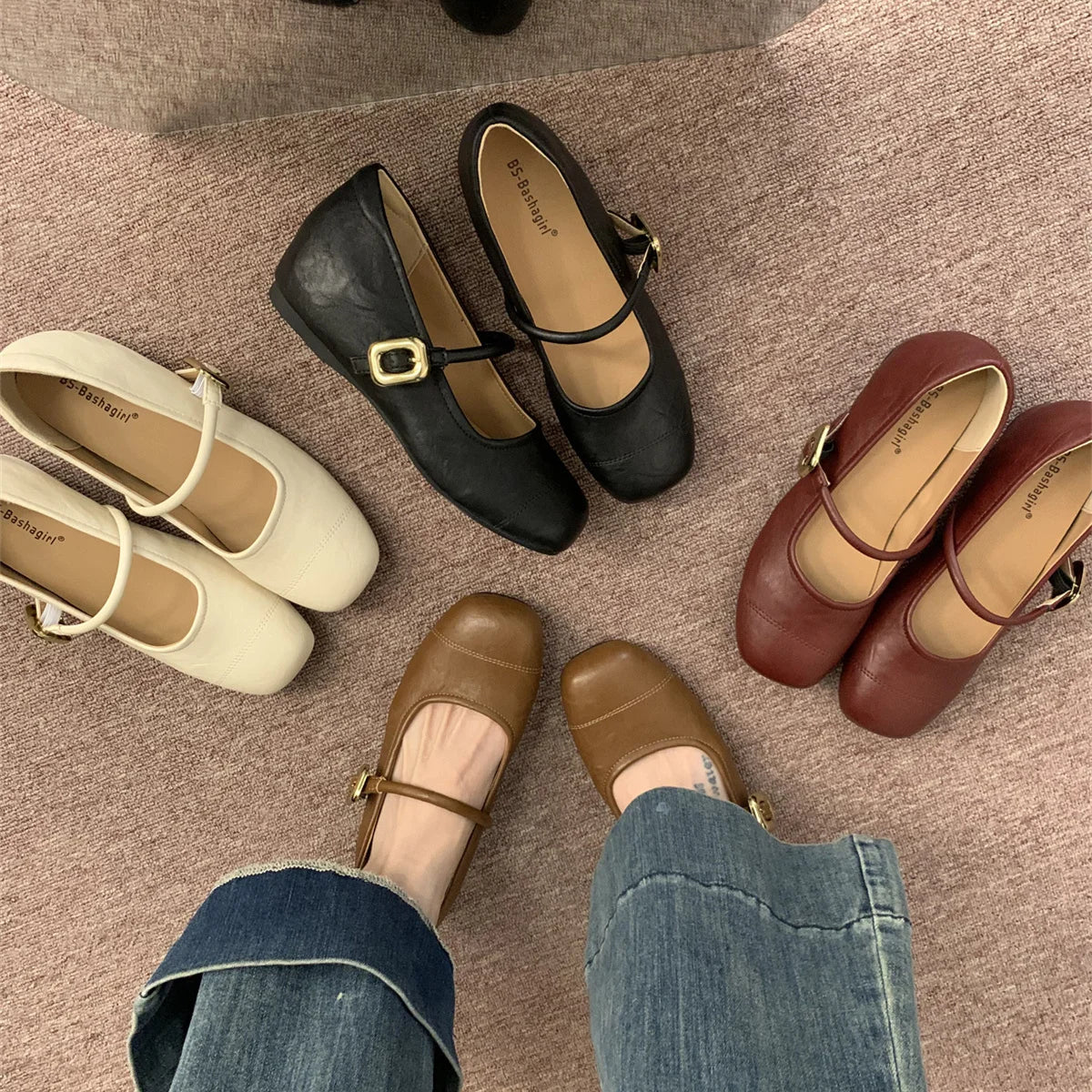 Xajzpa Grandma Shoes Shallow Mouth Increas Height Clogs Platform Square Toe Female Footwear Fashion Women's New Creepers Summer Dr