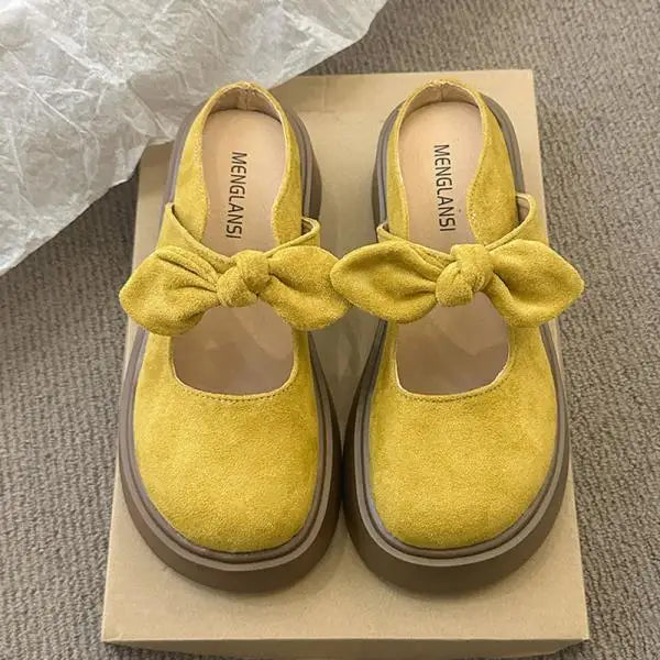 Xajzpa Shoes Woman Cover Toe Butterfly-Knot Slippers Summer Platform Pantofle New Butterfly-knot Slides Mary Janes Slippers Women
