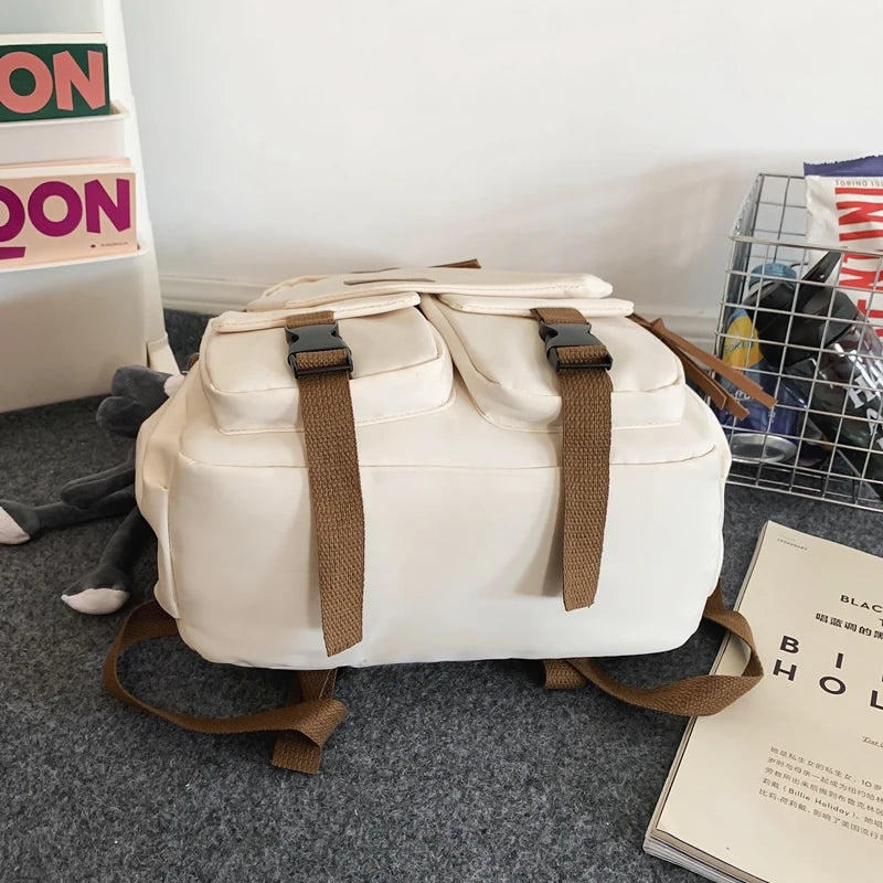 Xajzpa BACK TO SCHOOL Large Fashion Men Backpack Waterproof Nylon Rucksack for Teenager Schoolbag Kawaii Women Bag Cool Lovers Travel Shoulder Mochila