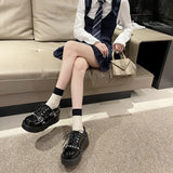 Xajzpa Punk Gothic Lolita Shoes Women AutumnThick Sole Brand Platform Mary Jane Shoes Wedge High Heels Party Cosplay Designer